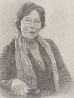 C50　竹花 美智子　Hさん　鉛筆画　F6