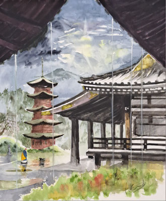 C13　遠藤 泉　雨上がり　水彩　M20