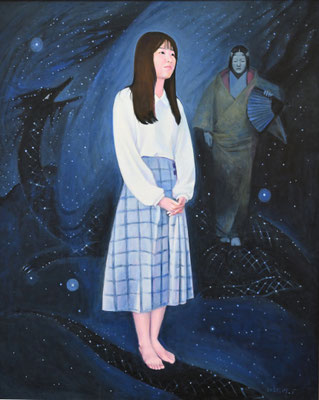 A3　委員　竹花 美智子　そら・舞　油　F100