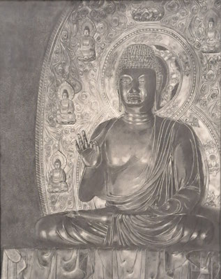 C55　東山 昌夫　無題　鉛筆画　F30