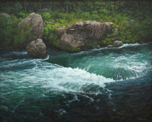 A1　委員　岡本 邦治　多摩清流　油　F100