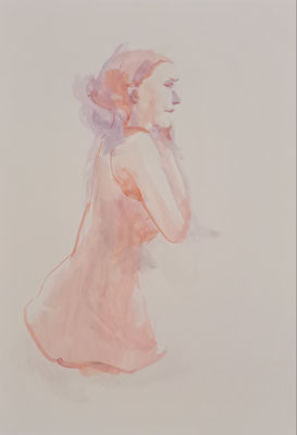 C67　向田 秀美　人物Ⅱ　水彩　A21