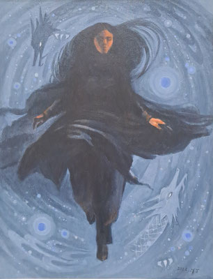 C45　竹花 美智子　彼方　油彩　F50