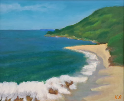 C16　岡田 喜三郎　今井浜　油彩　F8