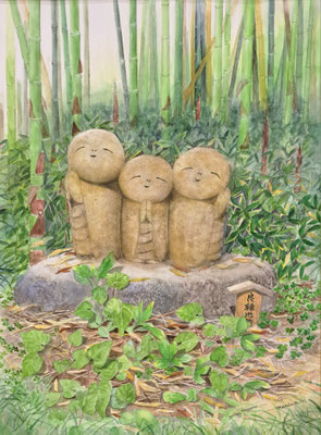 C62　馬庭 悦子　良縁地蔵　水彩　P12