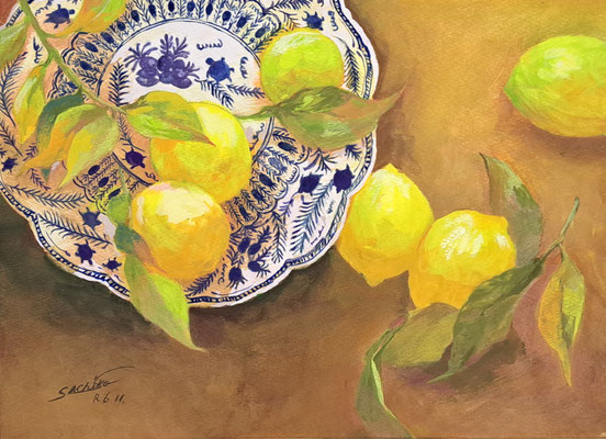 C36　塩谷 幸子　サロン　アクリル　F4