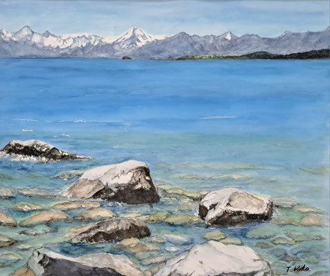 C24　加藤 俊和　ニュージーランド(4)　水彩　F8