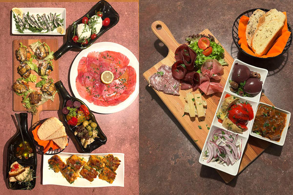 Pizza-, Pasta-, Salat- und Dessertvariationen aus der Gusto Italiano Küche in Kirchbichl.