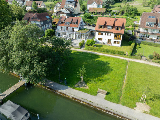 Ruhige Lage am Ende der Uferpromenade