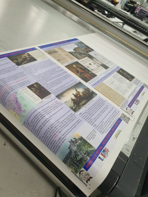 Vue de l'impression en cours chez AGG Print.