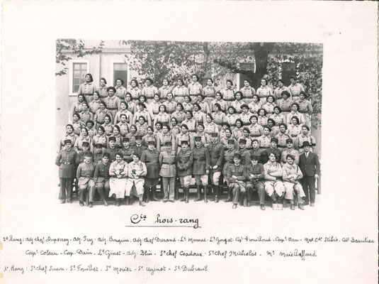 1er rang, debout, second à droite, le médecin commandant du 99e R.I.A. Georges STIBIO.