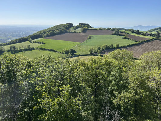 Depuis la plateforme du Signal, vers le sud