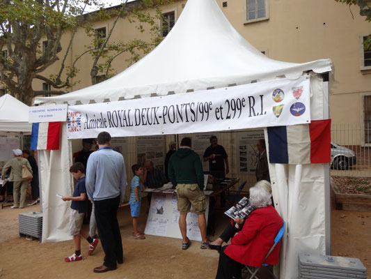 Le stand de l'Amicale et du Musée.