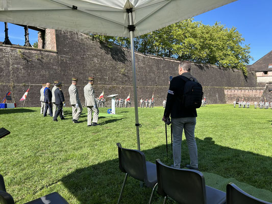 Arrivée des autorités