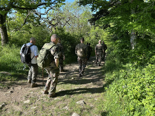 Début de la descente du Signal