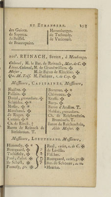 État militaire de France 1791 (année 1790)