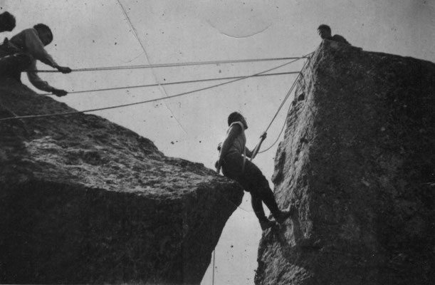 Aux clochetons de Planpraz, août 1935.