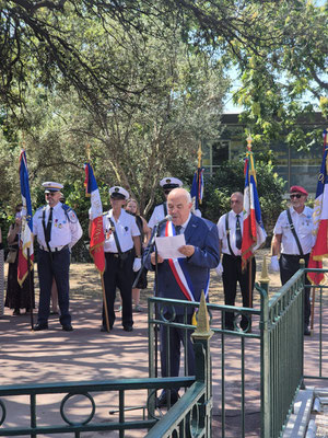 Le discours du maire.
