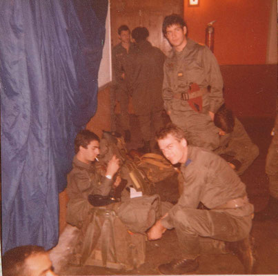 03/10/1980 : préparatifs avant le départ en infiltration, dans le rôle du commando ennemi...