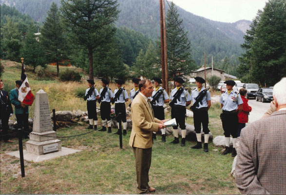 Allocution de Monsieur Yvon CLARAZ, maire de Bramans. 