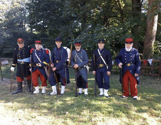 L'ensemble des reconstitueurs.