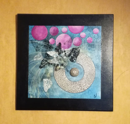 CarlCréArt - tableau acrylique et mosaîque