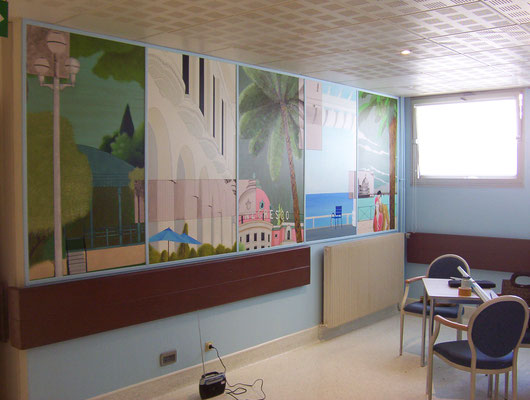CarlCréArt - fresque hôpital nice