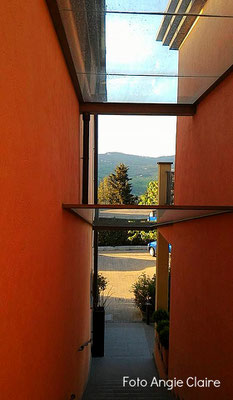 Residence Fiesole, Trasparenza sulle scale, Transparency on the stairs, in Fiesole.
