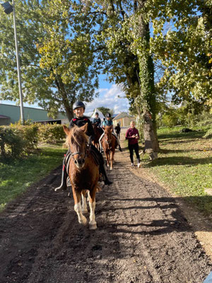 Cours d'équitation à poney