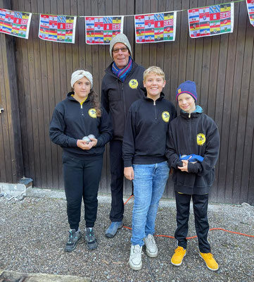 Team Finn mit Coach Achim
