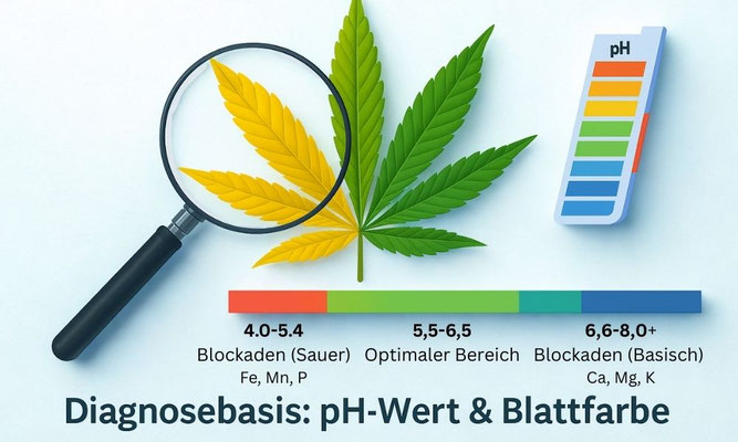 Diagnose-Basis: Ort · pH · EC – Panorama