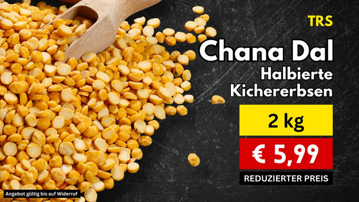 Chana Dal Halbierte Kichererbsen