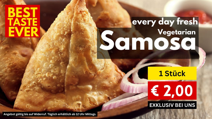 Samosa, Teigtasche vegetarisch