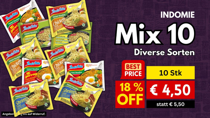 INDOMIE Instant Noodles Nudeln Schnellkochnudeln Suppennudeln