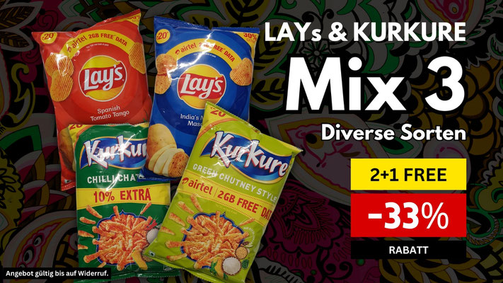 Kurkure und Lays Chips