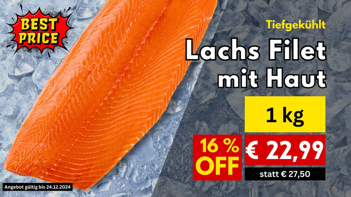 Lachsfilet mit Haut
