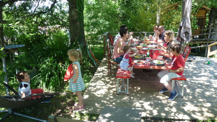 repas en terrasse