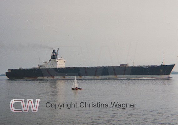 Die 2.804 TEU tragende KORRIGAN wurde 1973 von HDW gebaut.