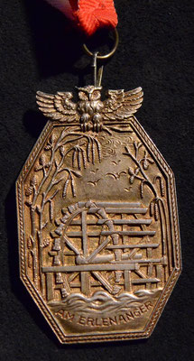 Wasserrad in Gold, Ausrittsorden, gest. Rt. Armin a.U. 97, 558. Sippung