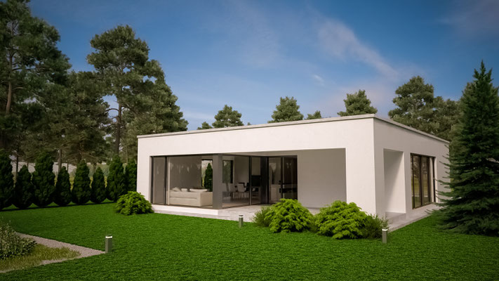 3 Bungalows Mit Flachdach Fd Von 105 M Bis 147 M Flache