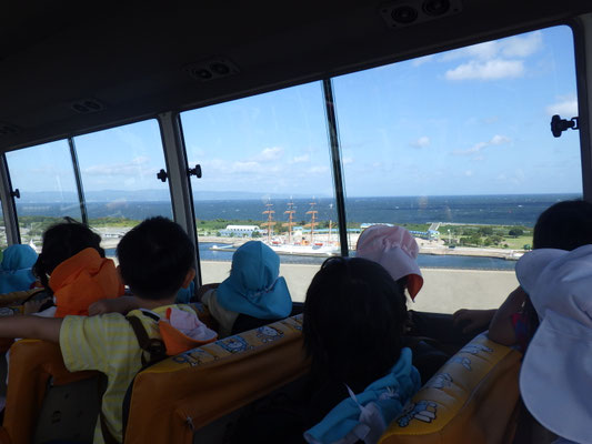バスから見えてきたよ！