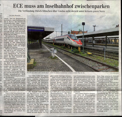 Lindauer Zeitung 20. Juni 2024: ECE Zü-Mü endet in Lindau