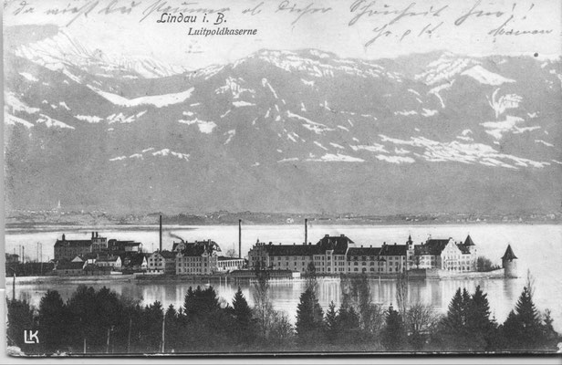 Ansicht Luitpold-Kaserne vom Hoyerberg, um 1905