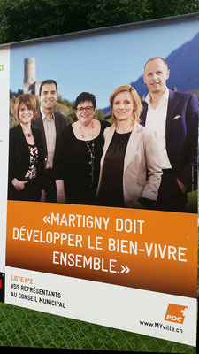 Campagne PDC Martigny // 2016 - Photo © Nathalie Pallud - Graphisme Octane