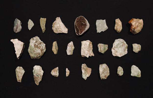 stones (before turning them into paint)