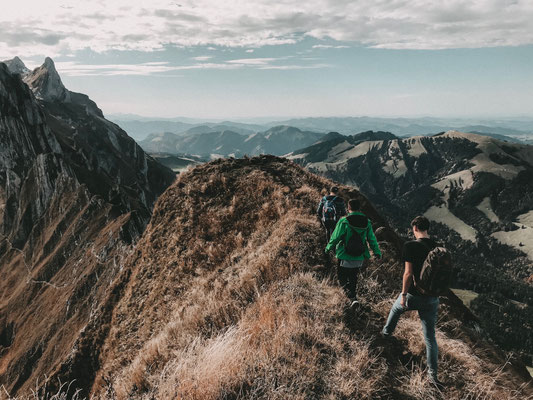 Hiking with friends