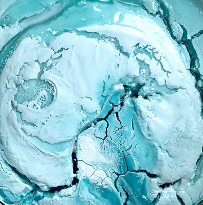dry paint in a cup. or Antarctica. You choose.