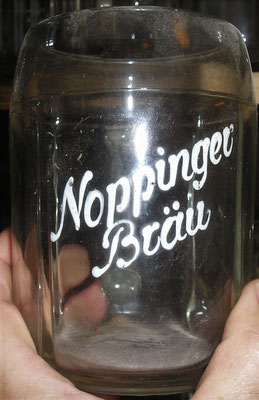 altes Bierglas Noppinger