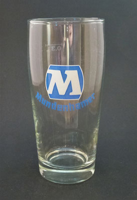 OE104, Brauerei Mundenham, Palting, Bezirk Braunau, OÖ, + 1982  (Glas von ca. 1980)