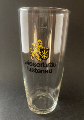 V039a, Wieser-Bräu, Lustenau, VBG, + 1979 (Glas von ca. 1970)